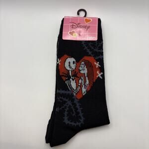 Disney Nightmare Before Christmas JACK & SALLY Men Sz 6-12 Crew Socks Valentines